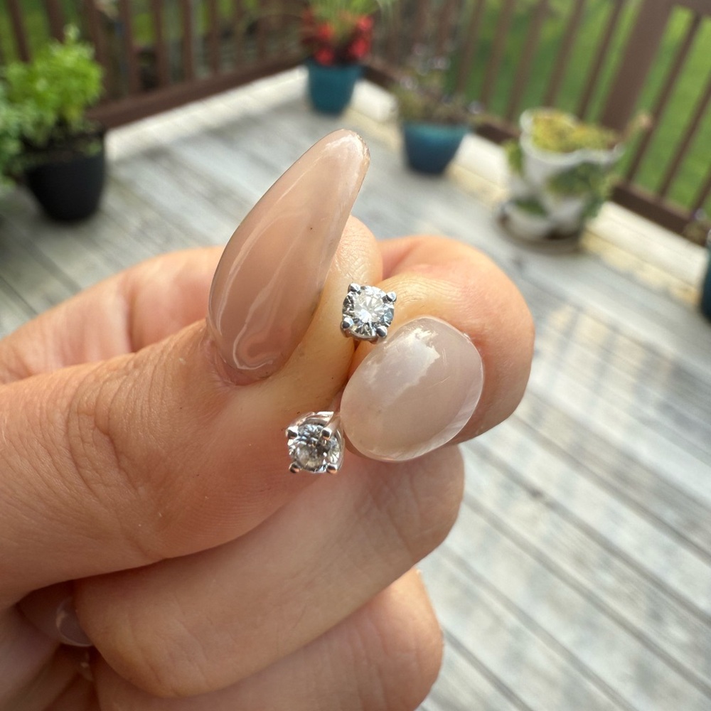 Elegant Silver Stud Earrings
